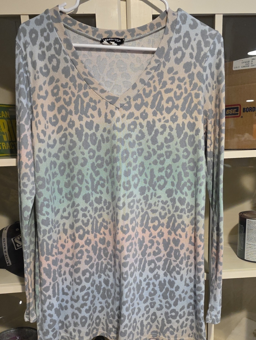 Leopard Print Multi Color Long Sleeve